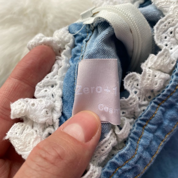 Charming denim blouse by Zero+1 - Picture 3 of 6